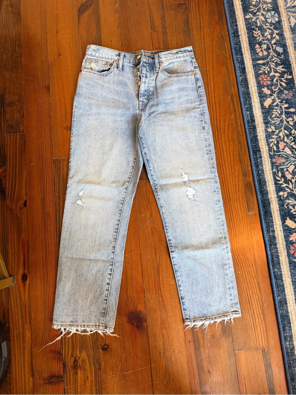 Point Sur Slouchy Boyfriend 100% Cotton Rigid Straight Leg Denim - Size 26